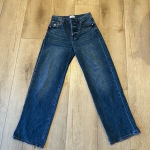 Pistola Blue Denim Button-Fly Jeans wide leg